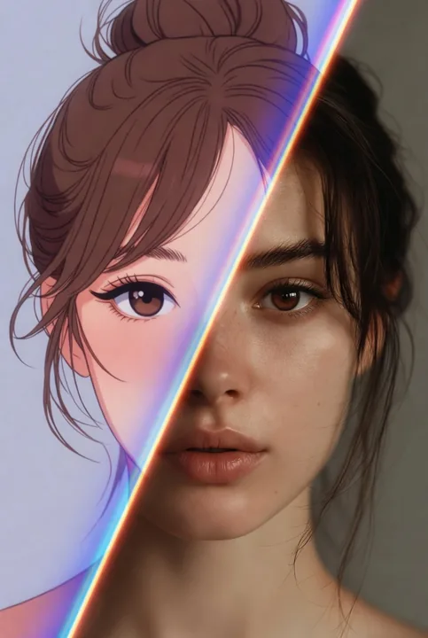 Anime Portrait — пример генерации в Limko