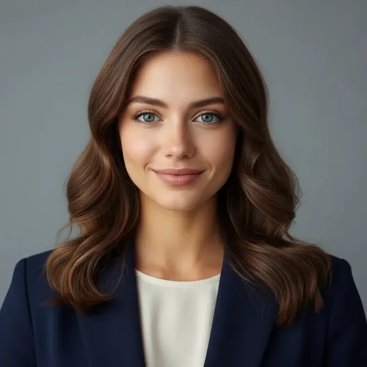 Пример AI-фотосессии по фото нейросетью — Деловая