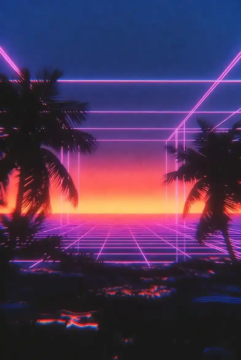 Synthwave — обложка жанра для AI-генератора песен